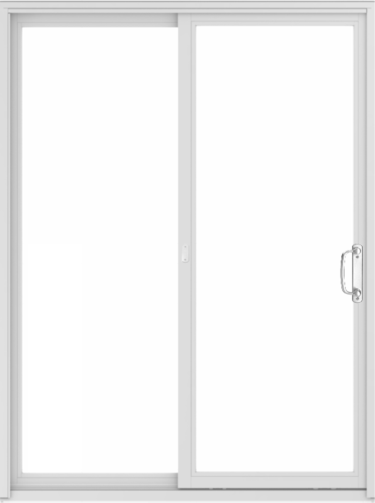 Narroline interior patio door in color white