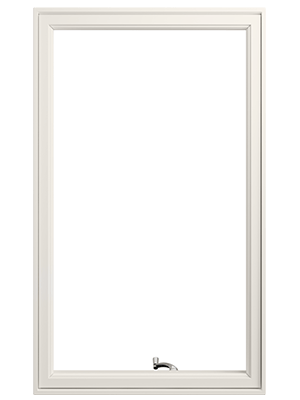 White 400 Series Casement window exterior