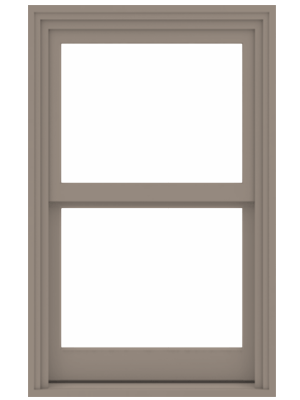 a series double hung andersen window in color sandstone