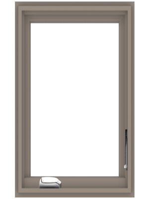 andersen e series casement window with sandtone trim