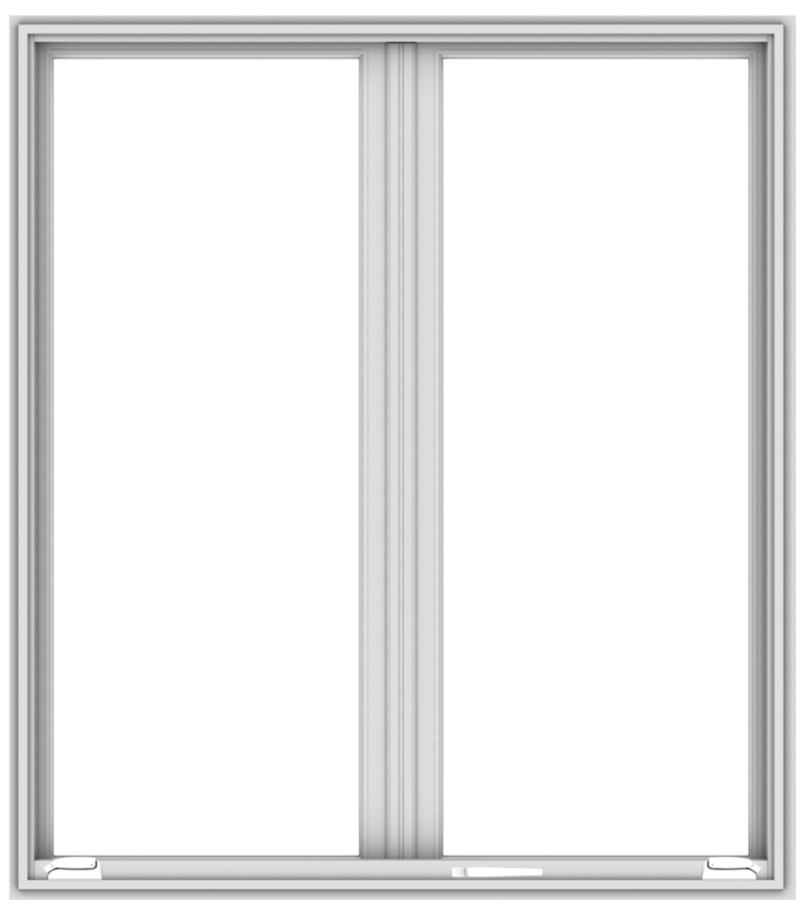 andersen e series french casement window with white trim